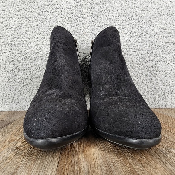 Black Suede Boots Aquatalia for Women for sale | eBay Aquatalia Black Suede Side Zip Heeled Ankle Boots Made in Italy Size 10.5 Women‎